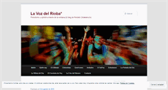 Desktop Screenshot of lavozdelrioba.com